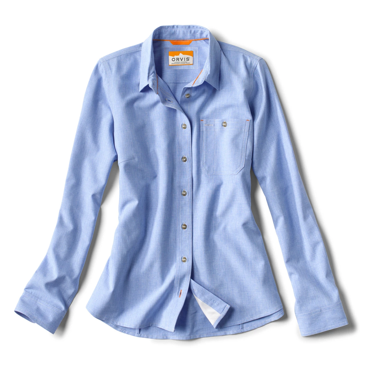 Orvis Women's Tech Chambray Long Sleeve Work Shirt - Image 2