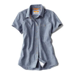 Orvis Women's Tech Chambray Short Sleeve Workshirt