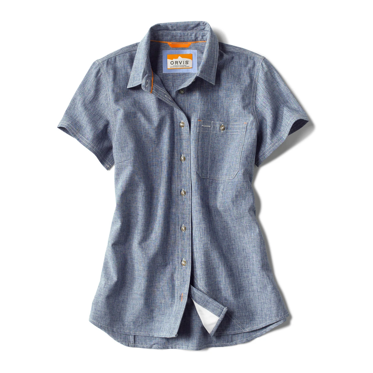 Orvis Women's Tech Chambray Short Sleeve Workshirt