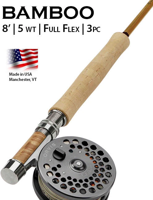 ORVIS BAMBOO 1856 8ft 5wt - 3pc FULL FLEX - Image 3