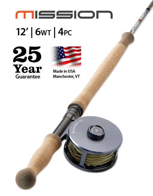 ORVIS MISSION 12FT 6WT - 4PC