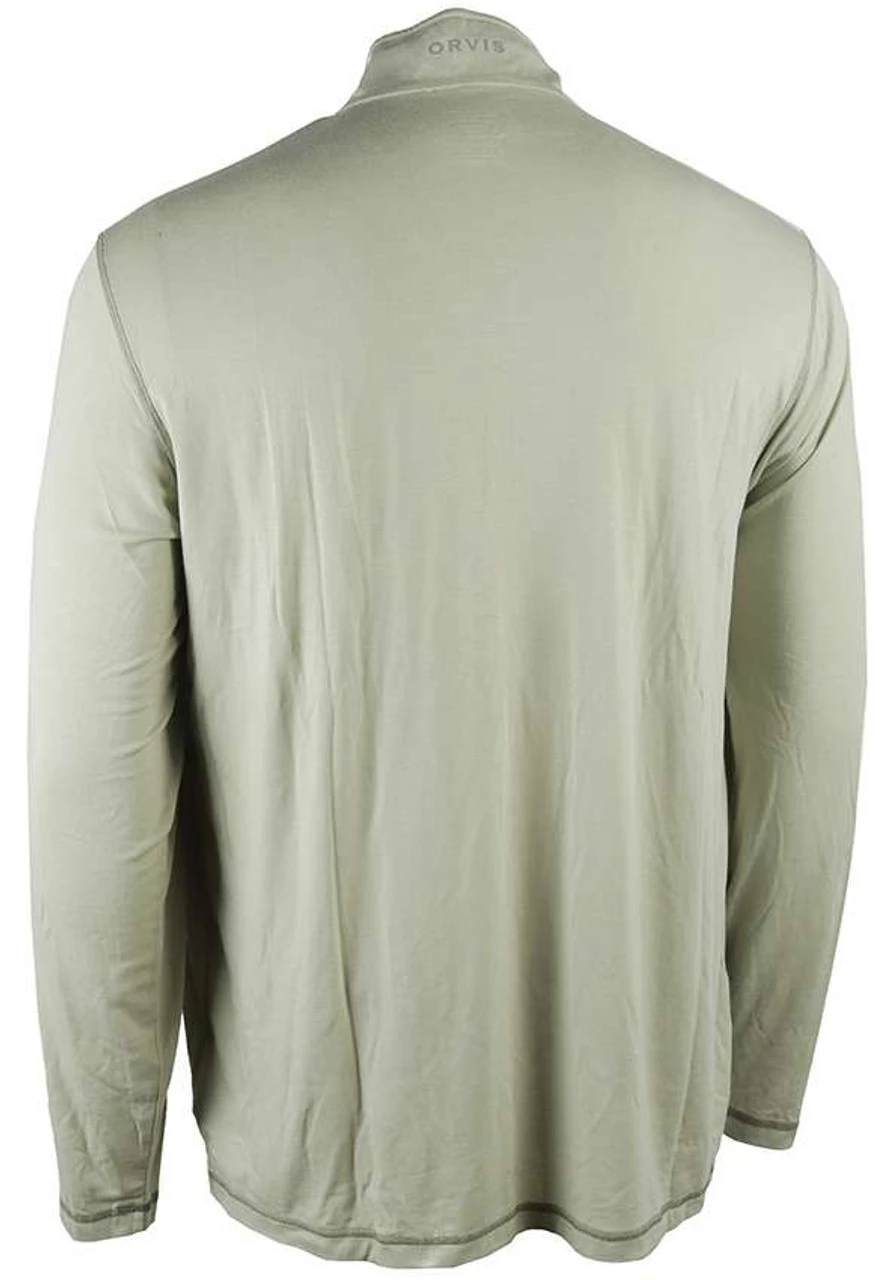 Orvis Mens Outsmart Tech Zipneck - Light Sage - Medium - Image 2
