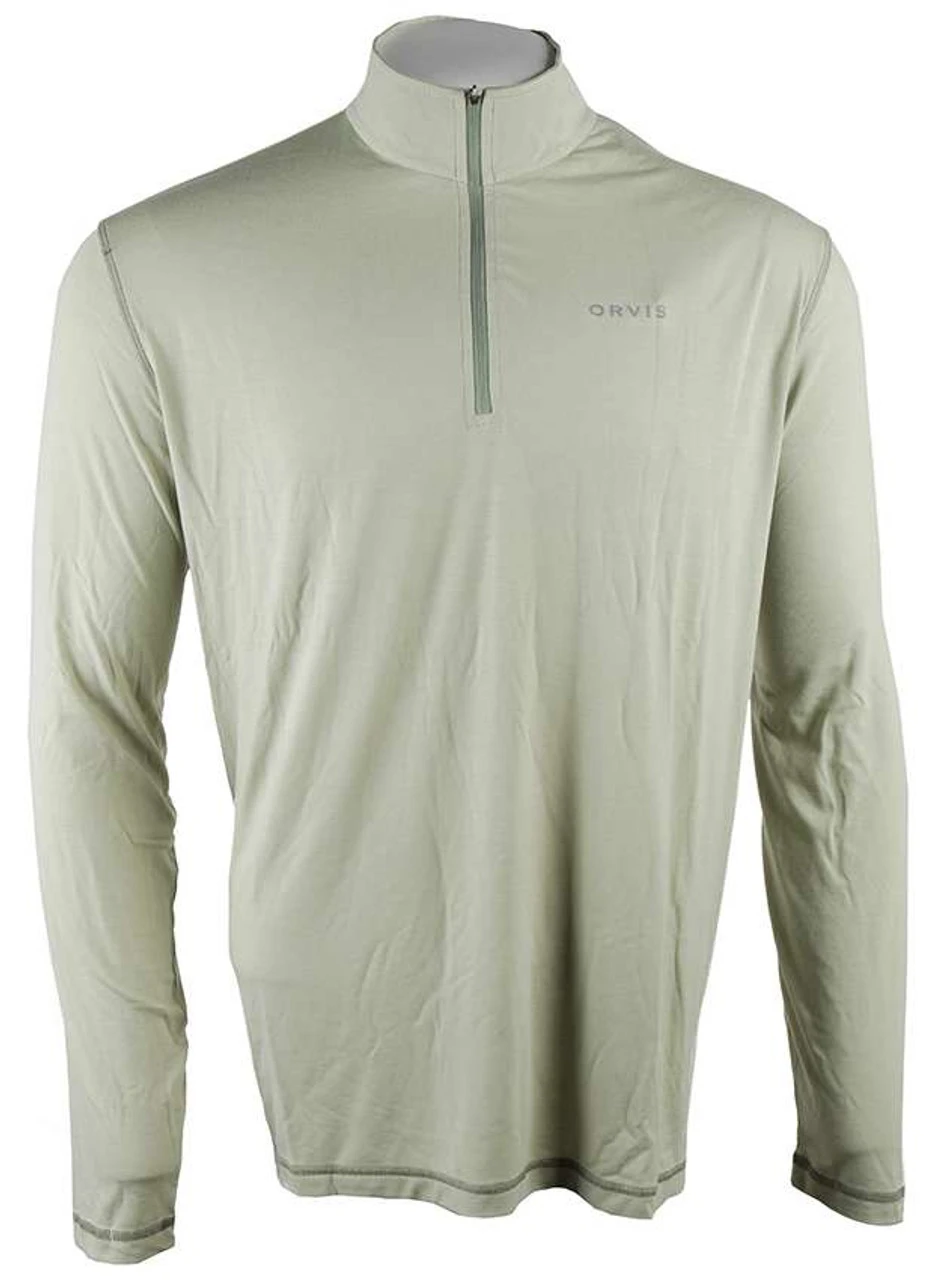 Orvis Mens Outsmart Tech Zipneck - Light Sage - XX-Large