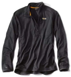 Orvis Horseshoe Hills 1/4 Zip Fleece - Black - 2X-Large