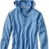 Orvis Horseshoe Hills 1/4 Zip Hoodie - River Blue