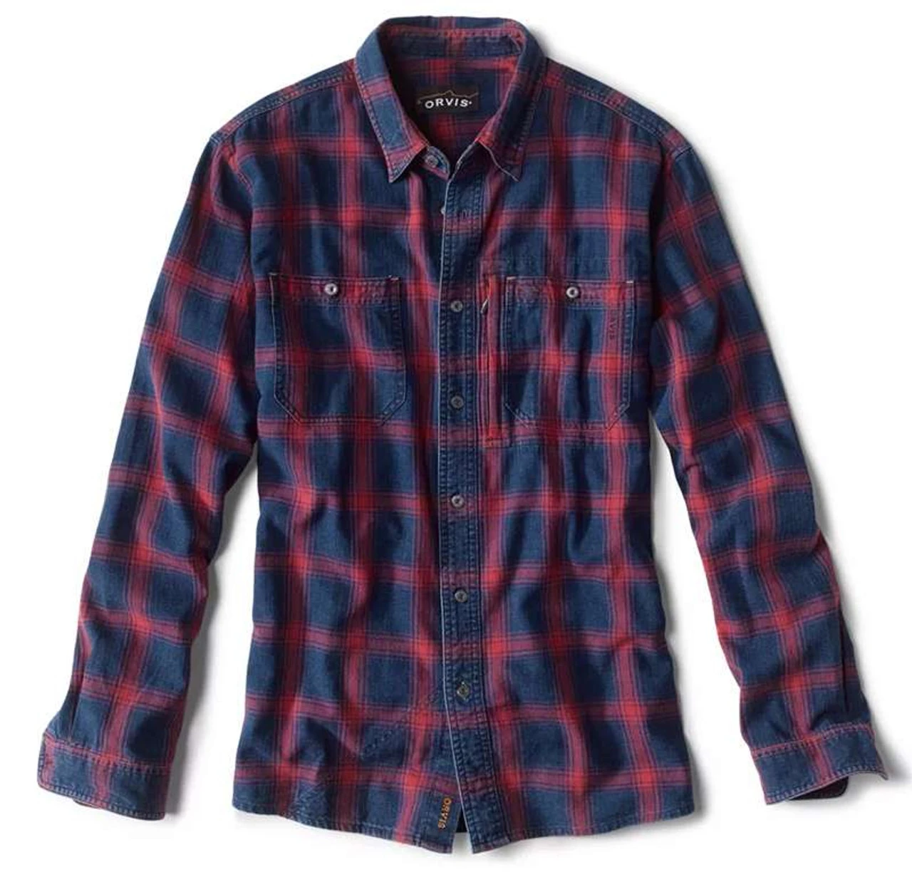 Orvis Indigo Tech Plaid Shirt