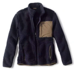 Orvis Sherpa Fleece Jacket - Navy - X-Large