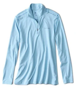 Orvis Sun Defense Quarter Zip Shirt - Skyline - Medium